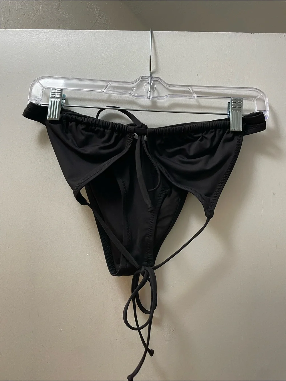 SKIMS Black Triangle Bikini Set - Women Swim